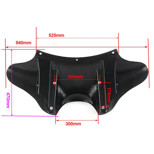 Matte Outer Batwing Fairing Cowl for Harley Fatboy FLSTF EFI (1990-2017)