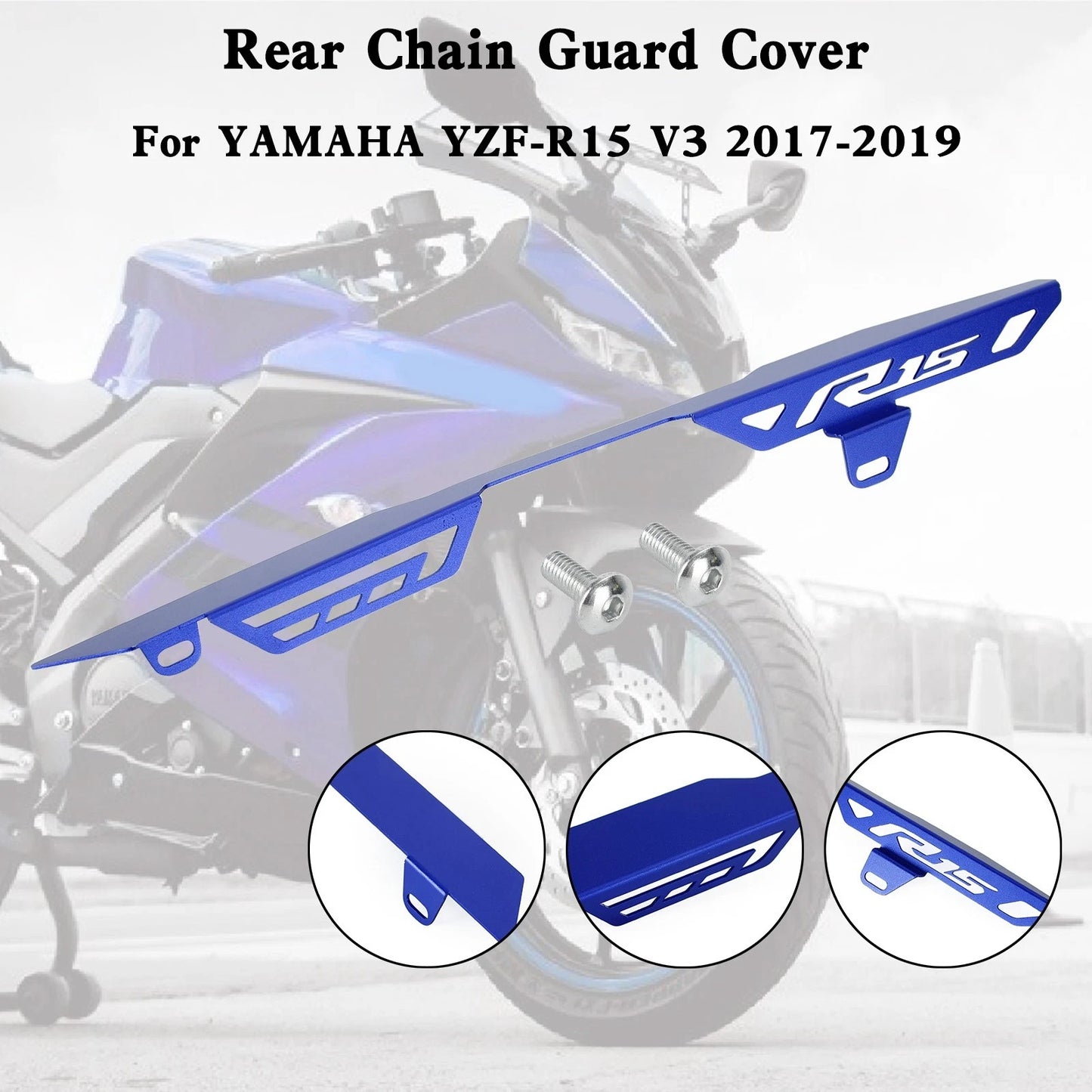 Rear Sprocket Chain Guard Cover for Yamaha YZF R15 (2017–2023)