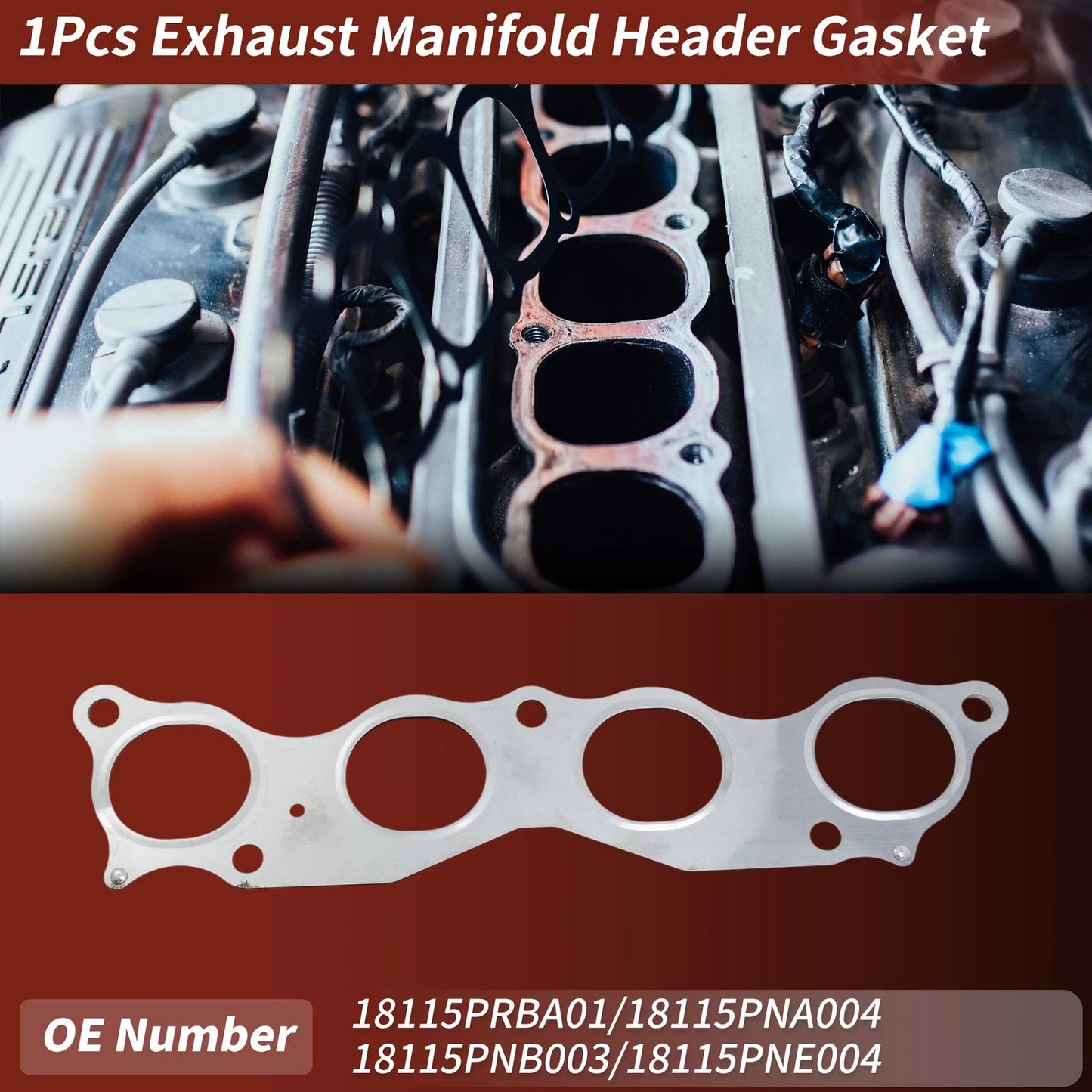 Exhaust Manifold Header Gasket for Honda Element (2003–2011) No. 18115PRBA01