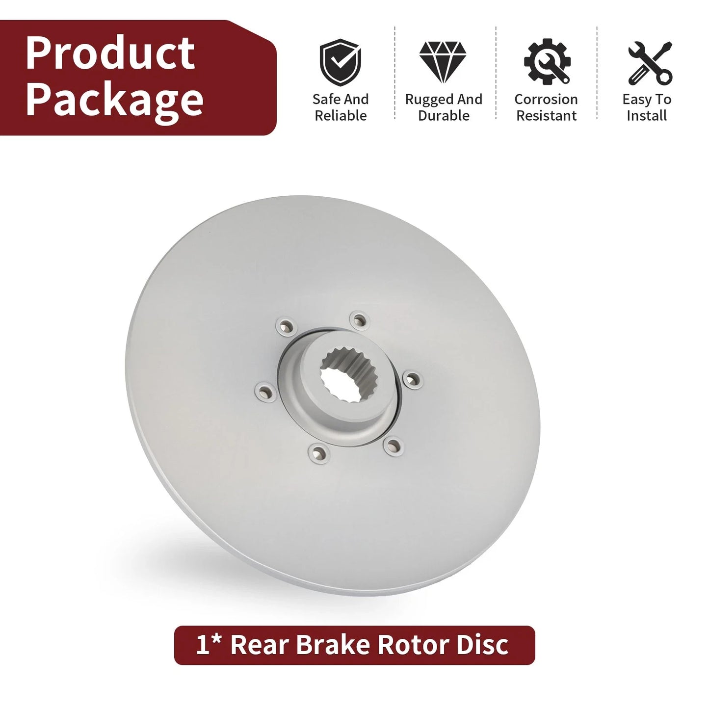 Rear Brake Rotor Disc for Polaris Boss 300/350L/400L/500