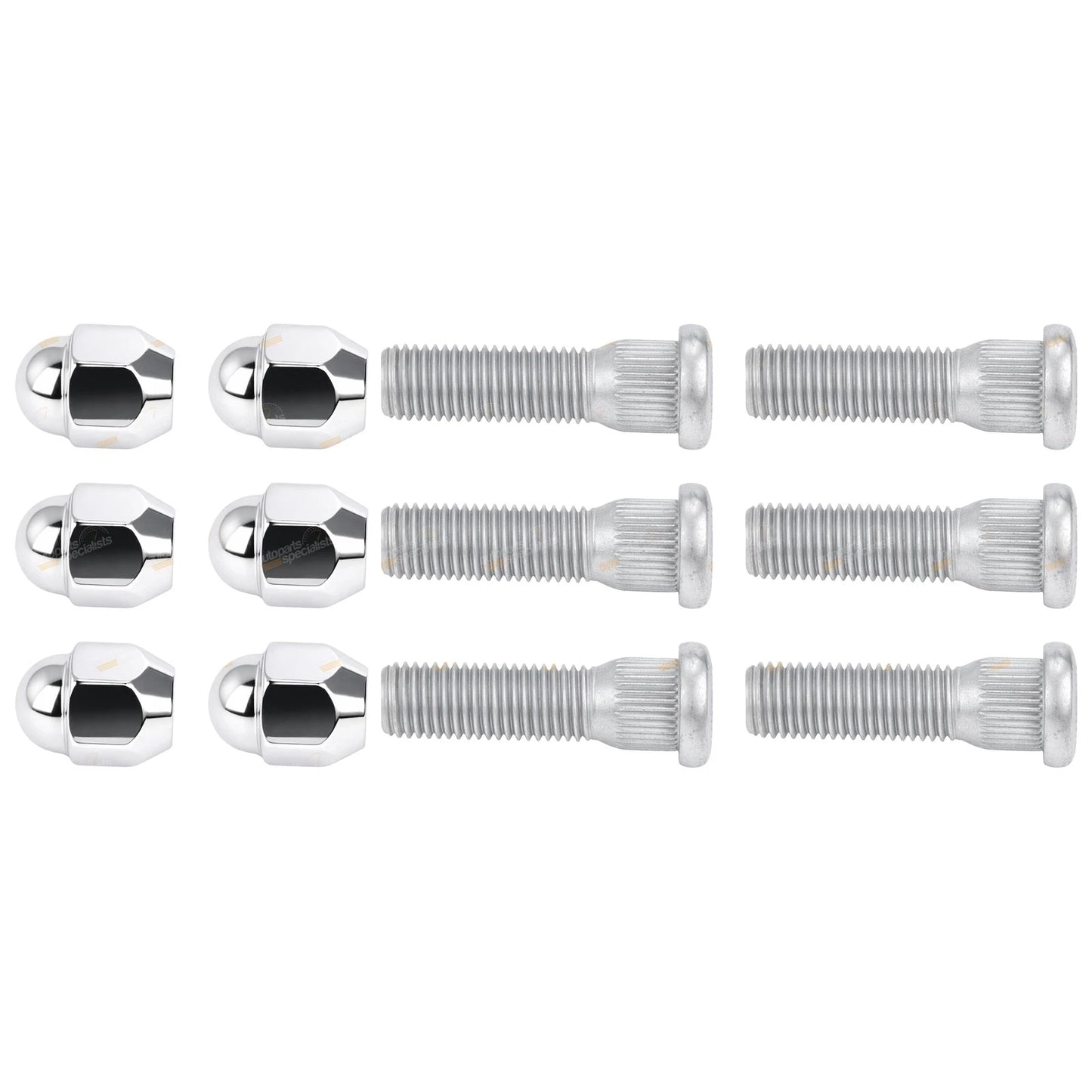 Set of 6 Wheel Studs & Nuts for Toyota Hilux 4Runner (1990–1996)