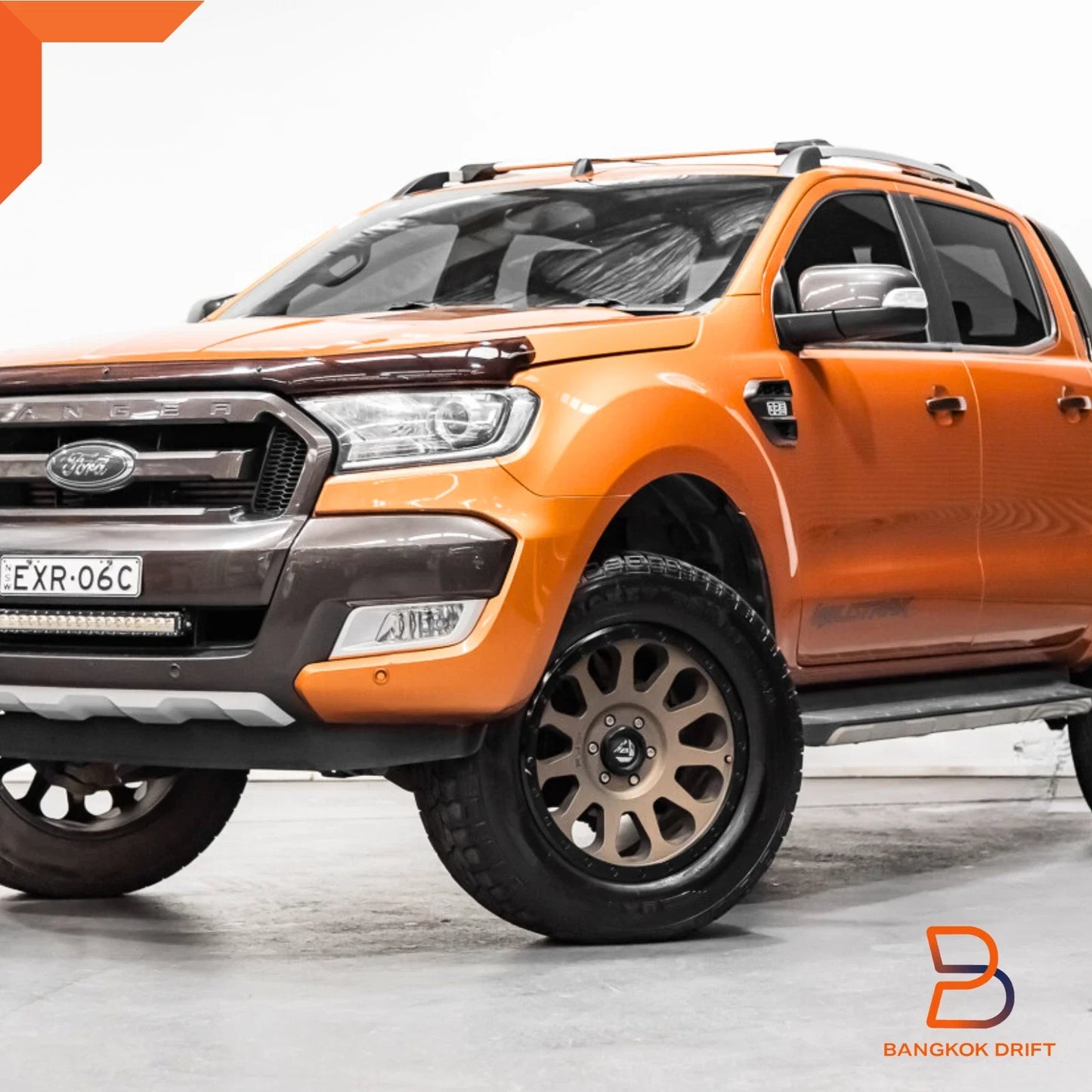 Wildtrak Side Door Decal Sticker Dark Grey for Ford Ranger PX2 T6 (2015-2018)