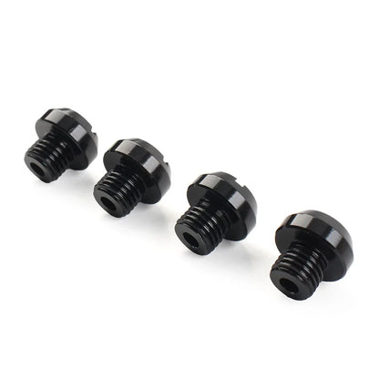 4 x Mirror Hole Blanking Plugs M10 Screws Caps Black for Universal Motorcycle