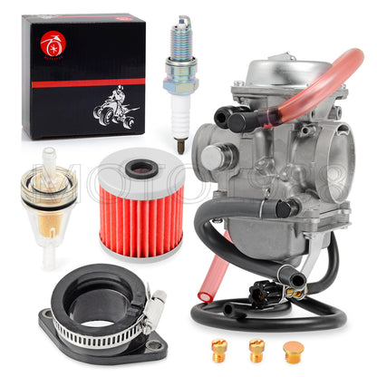 Carburetor and Intake Manifold for Kawasaki KLF300-C Bayou 300 (1996–2005)