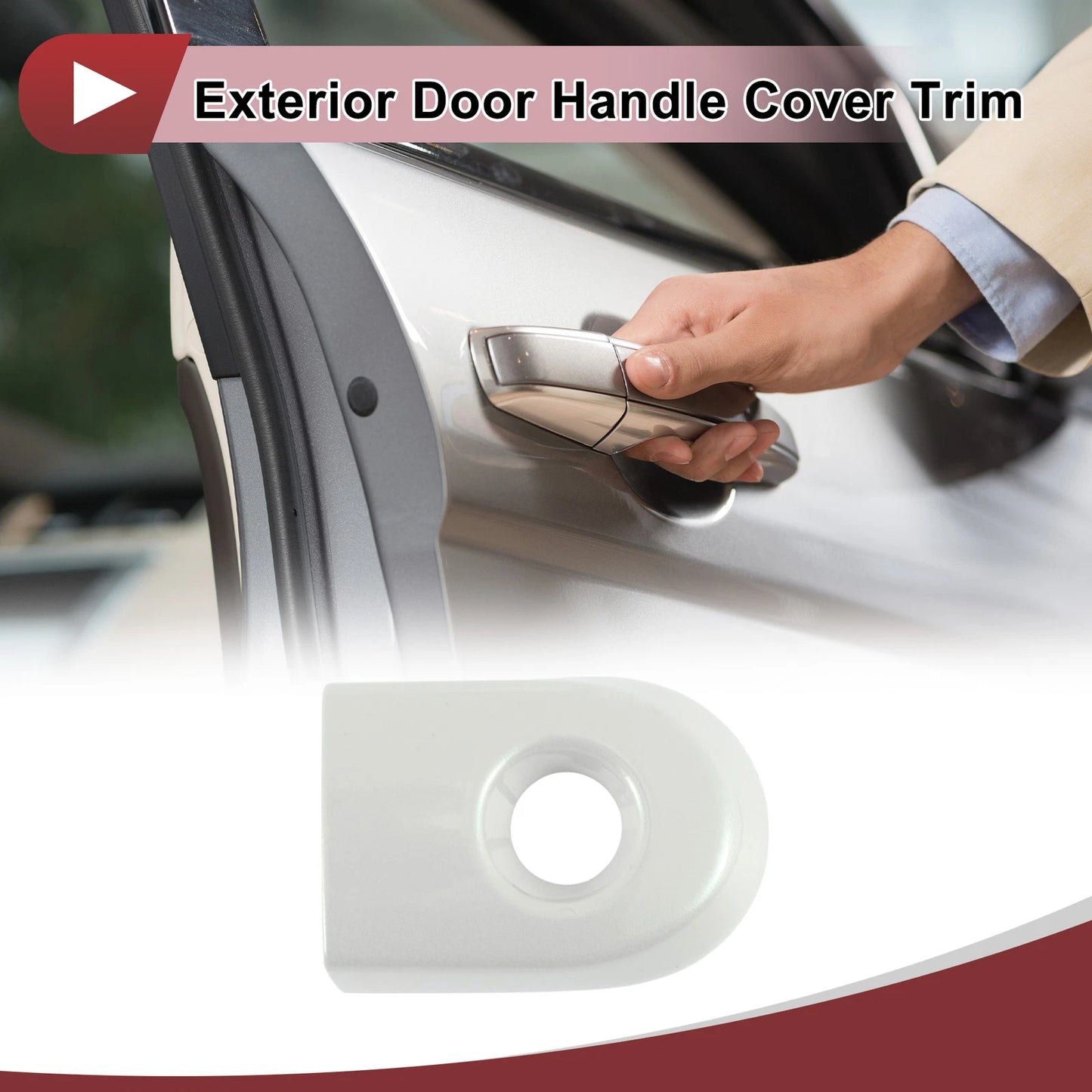 Exterior Door Handle Cover Trim No. 80644EL11A for Nissan Versa (2007–2012) White