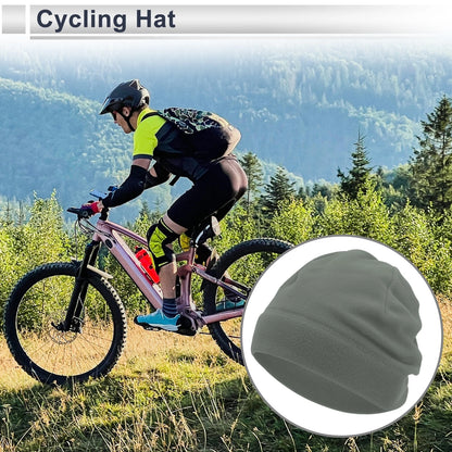 Cycling Hat for Windproof Warm Light Gray (26x22cm)