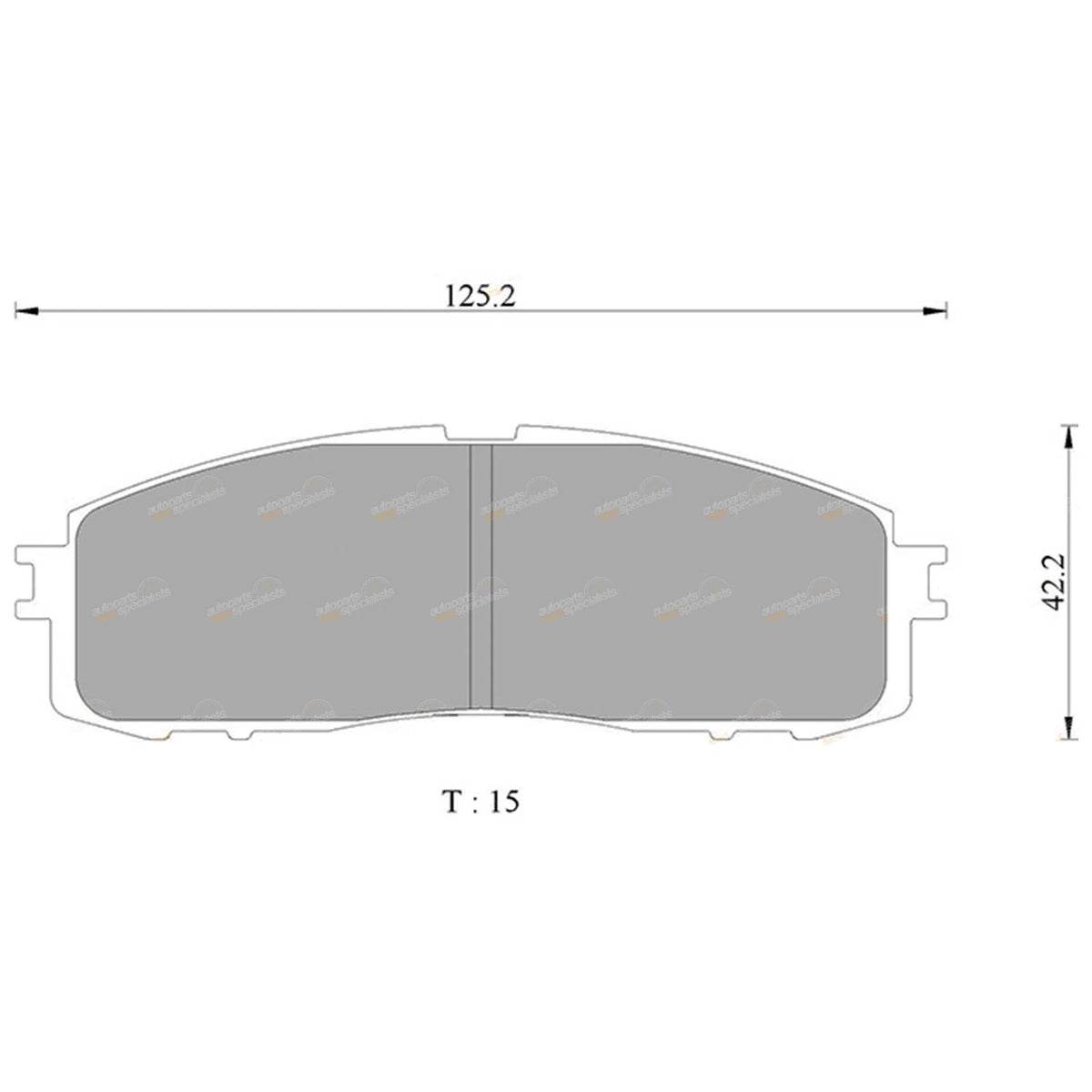 Rear Disc Brake Pad Set for Toyota Cressida (1976–1988)