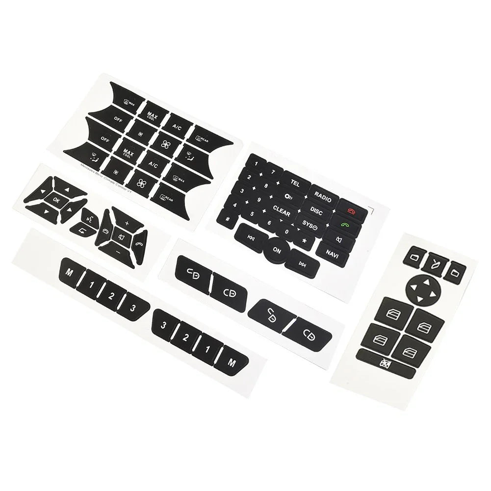Button Stickers Front Radio Repair Steering Steel for Car