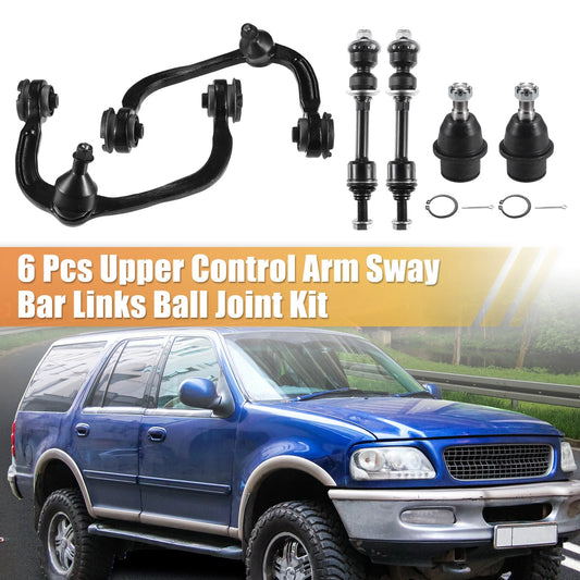6 Pcs Front Suspension Kit for Ford F-150 (2005–2008) No.K80306 Black