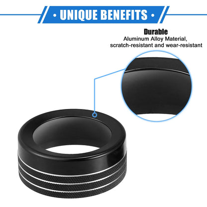 5 x AC Climate Control Knob Rings for Chrysler 300 & Dodge Challenger (2005-2023)