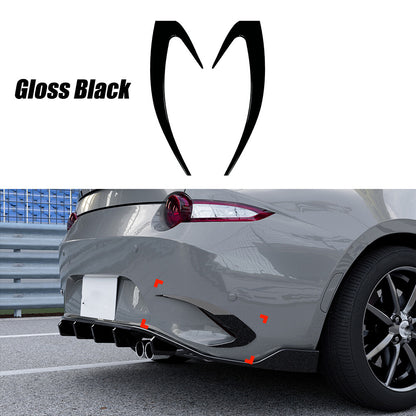 Tape-On Black Rear Bumper Side Air Vent Trim for Mazda MX-5 Miata (2016–2023)