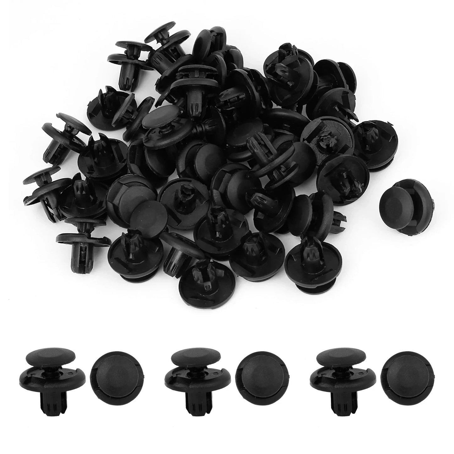 100 x 8mm Nylon Rivet Fasteners for Honda Accord (2003-2007)