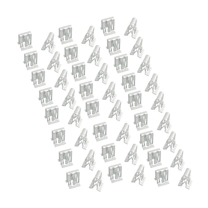 50pcs Gray Dashboard Retainer Clips for Instrument Panel - Universal Fit