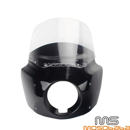 11" Clear Windshield & Front Headlight Fairing for Harley Dyna Street Bob (2006-2017)