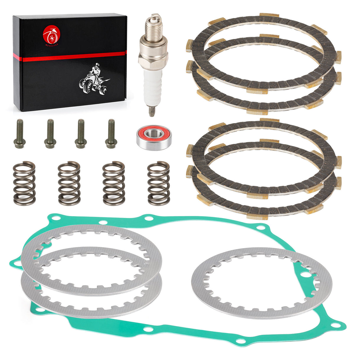 Clutch Friction Plates Gasket Kit for Honda CRF80F CRF100F (2004–2013)
