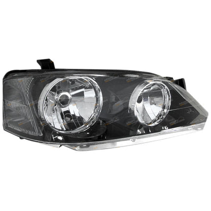 RH Black Headlight for Ford BA BF Falcon Fairmont (2002–2006)