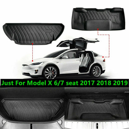 Front Frunk Under Trunk Cargo Mat Liner Box Durable Anti-Skid for Tesla Model X