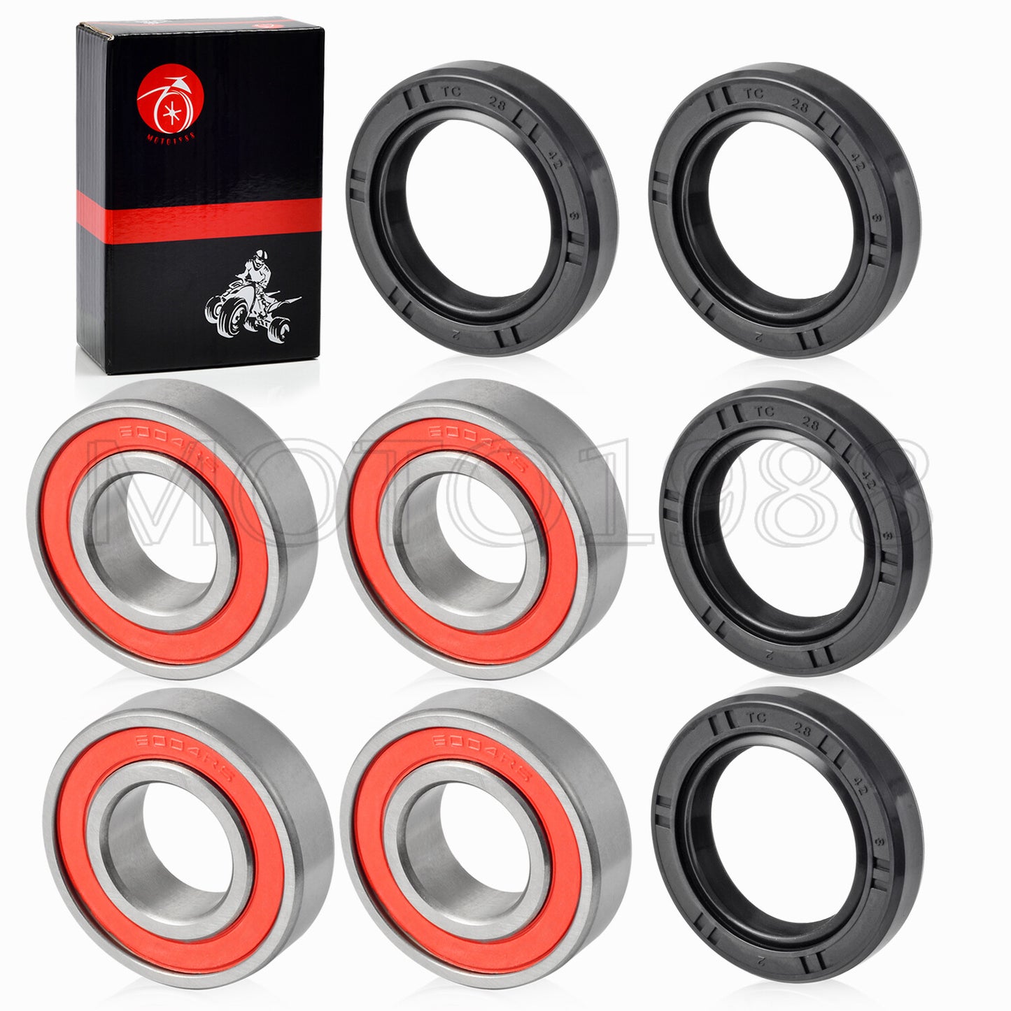 Front Wheel Bearings and Seals Kit for Honda FourTrax TRX200D (1990–1997)