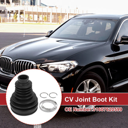 Inner CV Joint Boot Kit with Clamps for BMW X3 (2011–2017) - 31607620599
