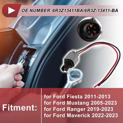 Set of 2 Side Marker Light Socket Wiring for Ford Fiesta (2011–2013) No.6R3Z13411BA