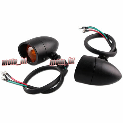 Chrome Saddlebag LED Side Marker Light Red Lens for Harley Touring (2014–2020)