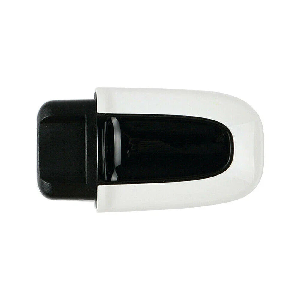 1x White ABS One Button Start Key Cover Case for Macan (2015-2023)