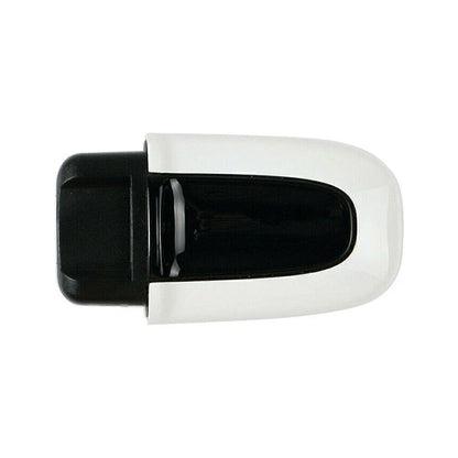 1x White ABS One Button Start Key Cover Case for Macan (2015-2023)