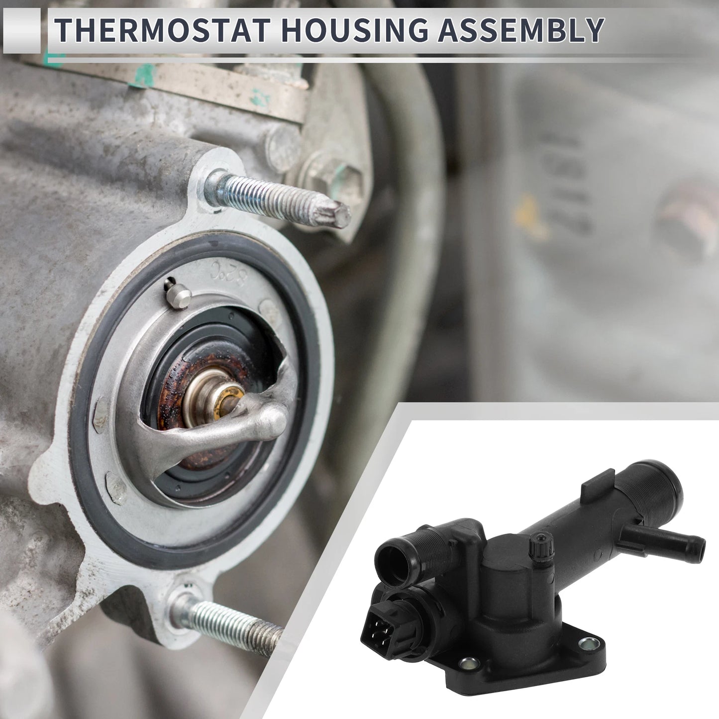 Engine Coolant Thermostat Housing Assembly for Renault Clio (2001–2003)