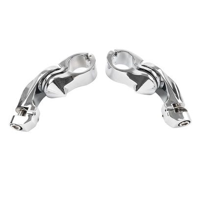 1-1/4 Highway Engine Guard Short Angled Foot Pegs for Harley Iron XL 883 (2011–2023)