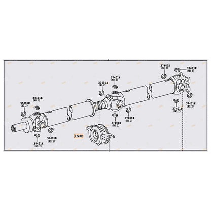 Driveshaft Centre Bearing 4x4 2WD for Toyota Hilux