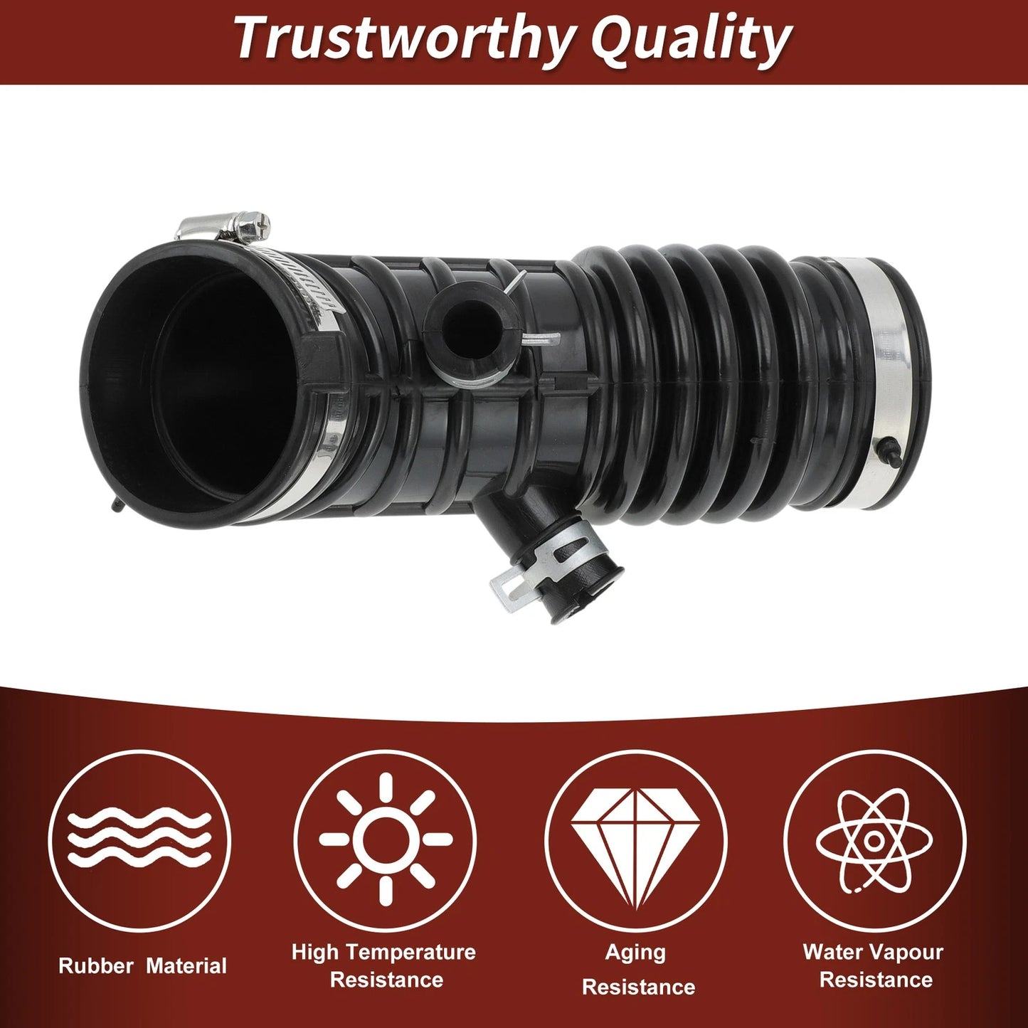 Air Intake Hose with Clamps for Infiniti G37 Q40 Q60 QX50 (2015) No. 16576EY00B