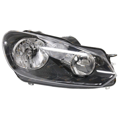 Right Black Headlight for VW Golf Mk6 (2008–2012)