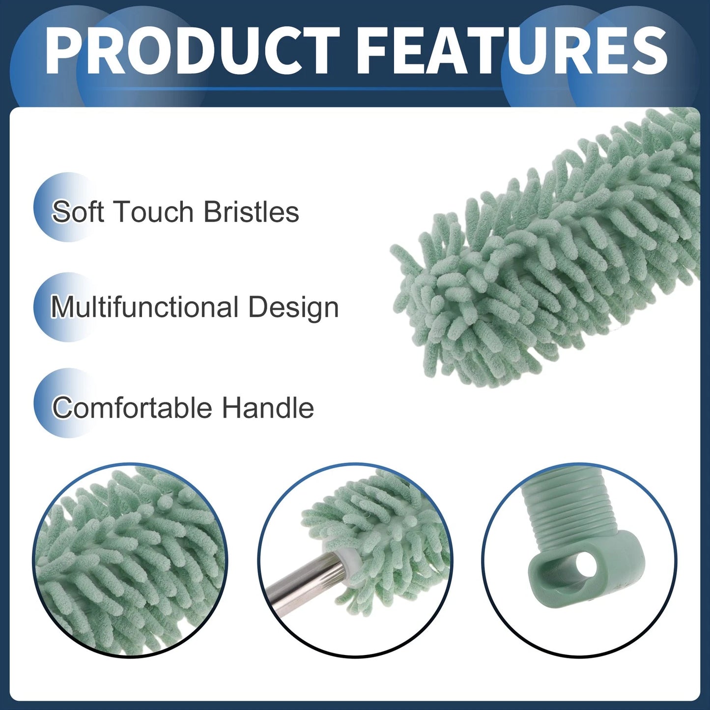 Car Wheel Brush for Universal Use (60-100cm / 23.62"-39.37")