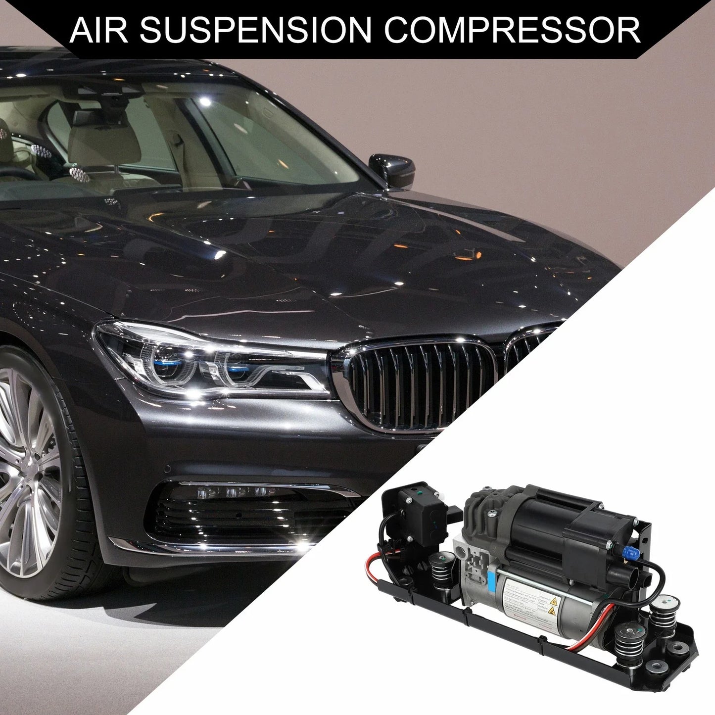 Air Suspension Compressor with Bracket for BMW 535i Inc 1 (2009-2017)