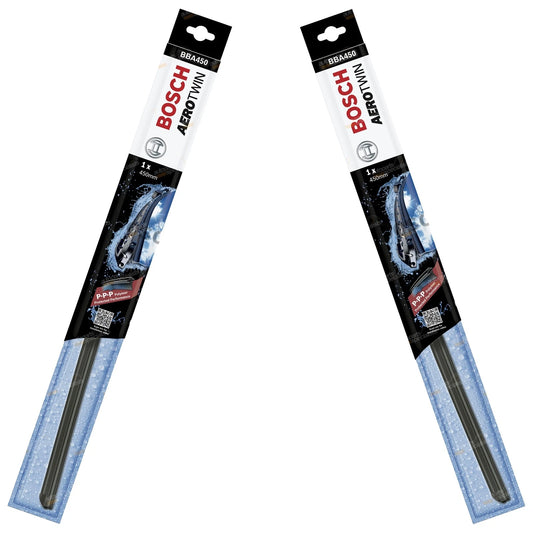 Set of 2 Bosch Aerotwin Wiper Blades for Nissan Pulsar N12 (1981–1987)