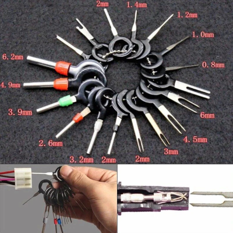 21pcs Car Wiring Terminals Removal Repair Tools Connector Pin Extractor for Car