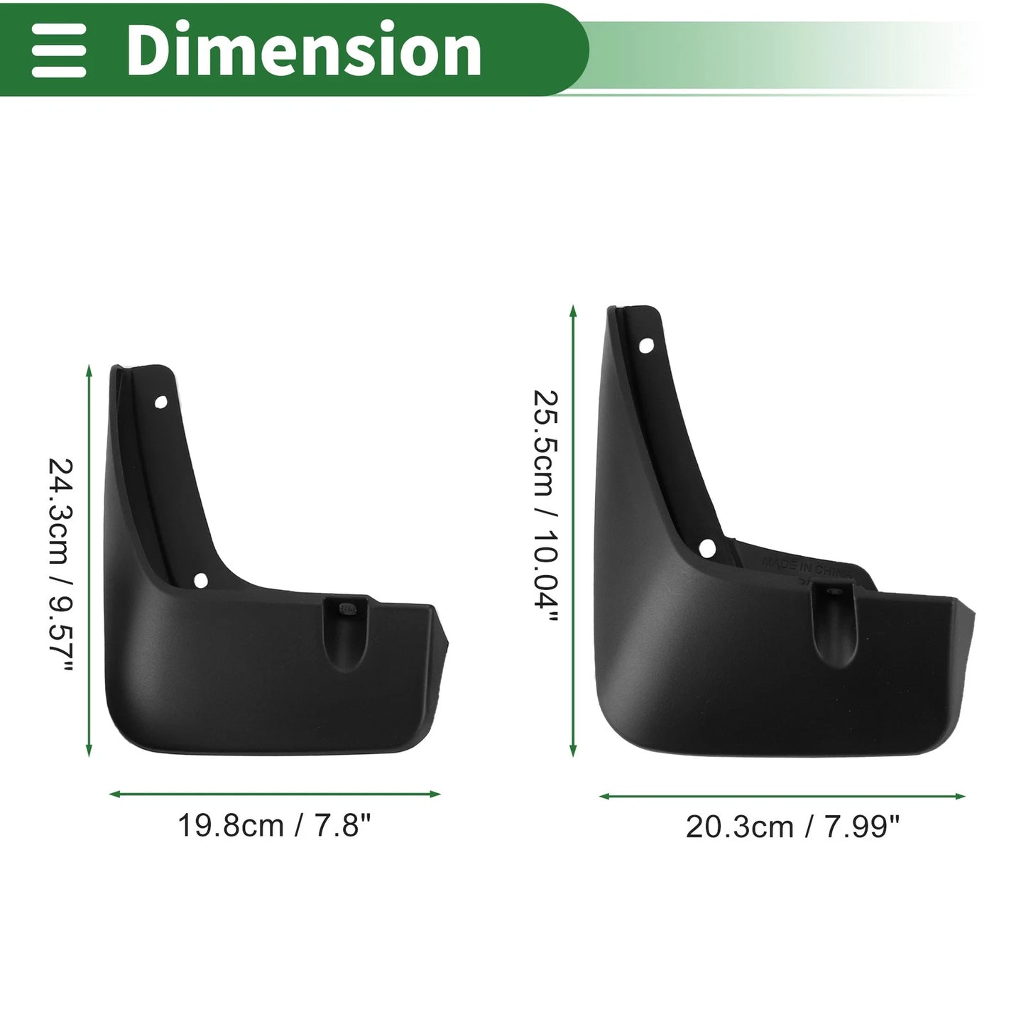 Mud Flaps Splash Guards for Hyundai Palisade (2019–2023) W/ Mounts