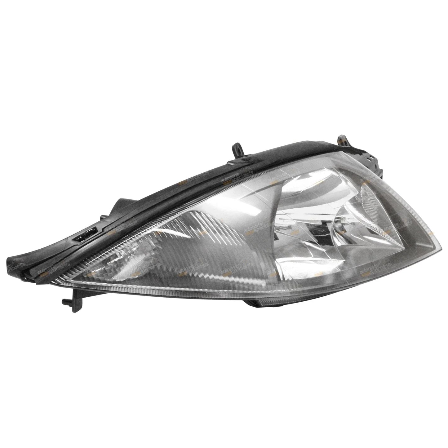 LH+RH Dark Grey Headlights for Ford Falcon AU Series 3 (2001 - 2002)