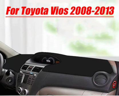 Leather Dashboard Dash Cover Protector Mat for Toyota Vios (2008–2013)