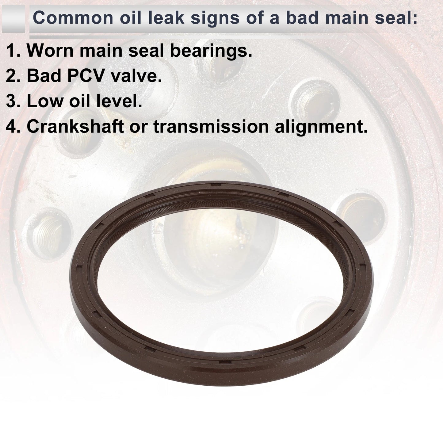 Rear Crankshaft Oil Seal for Toyota Camry Tundra (No. 90311-92006/90080-31053)