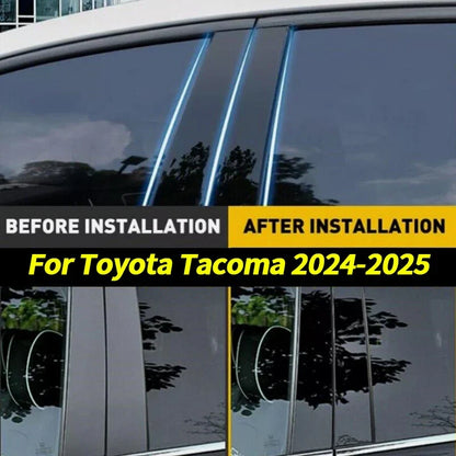 4x Window Door Trim Pillar Posts Cover for Toyota Tacoma (2024–2025)