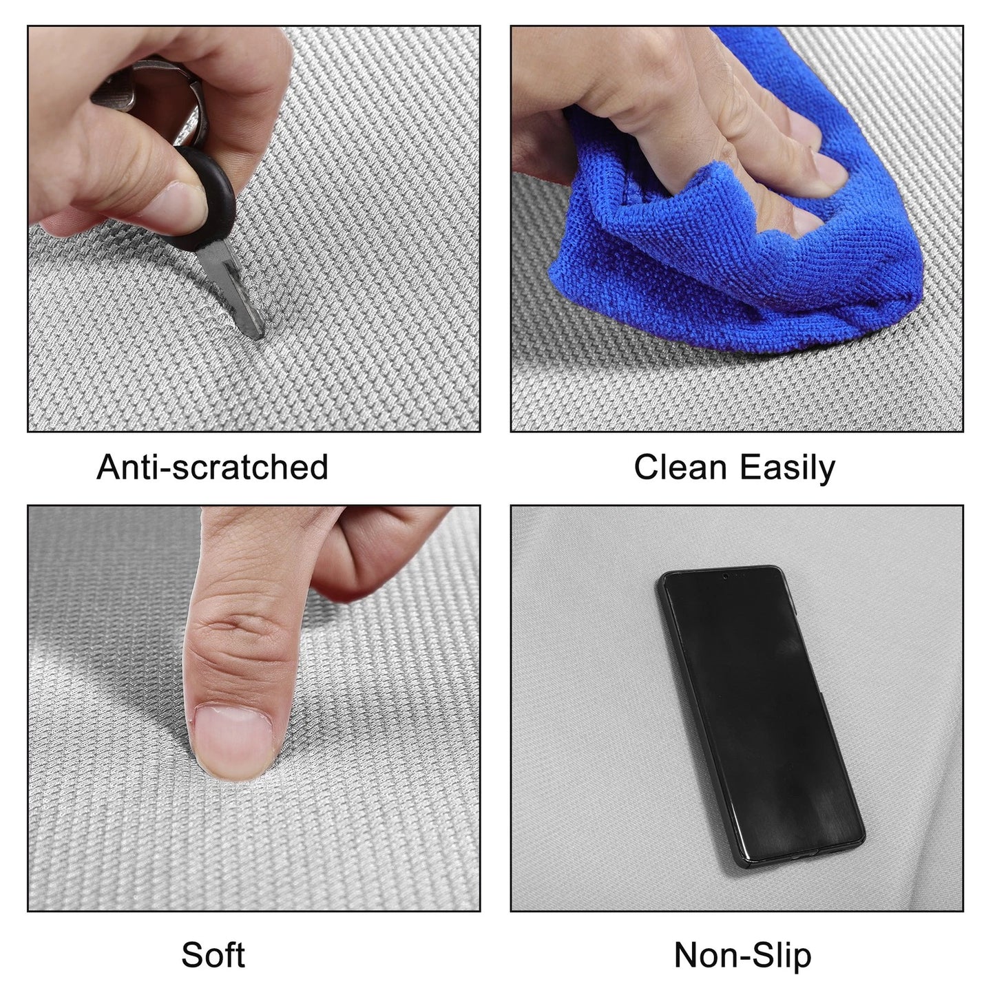 Seat Pad Cover for Universal Fit (Bright White Seaweed Fiber Latex)