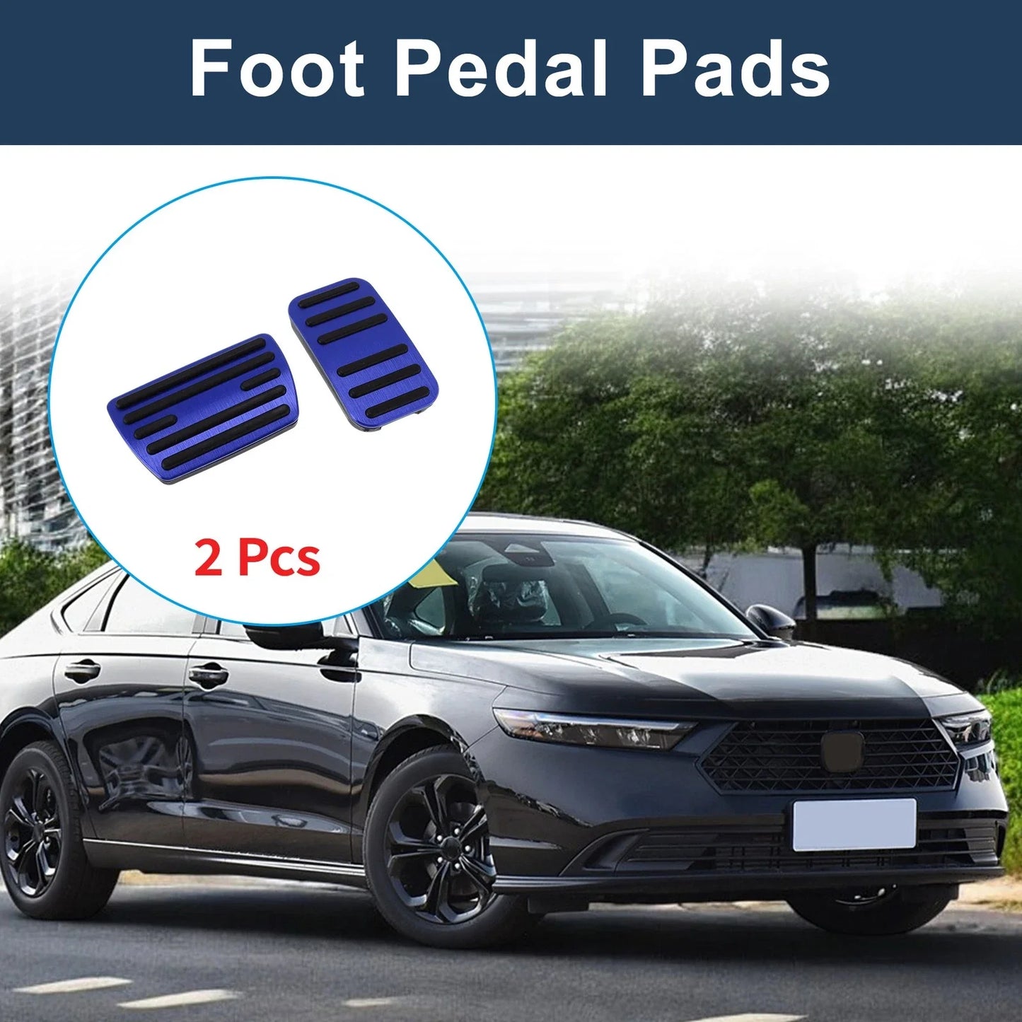 2 x Manual Foot Accelerator Pedal Covers for Honda Step Wagon (2015-2023)