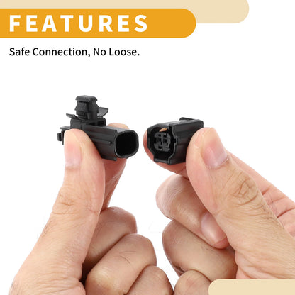 Set of 2 Pin ABS Wheel Sensor Connector Plug for Toyota