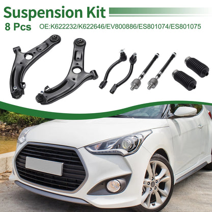 8pcs Front Suspension Control Arm Kit for Hyundai Elantra (2011–2016)