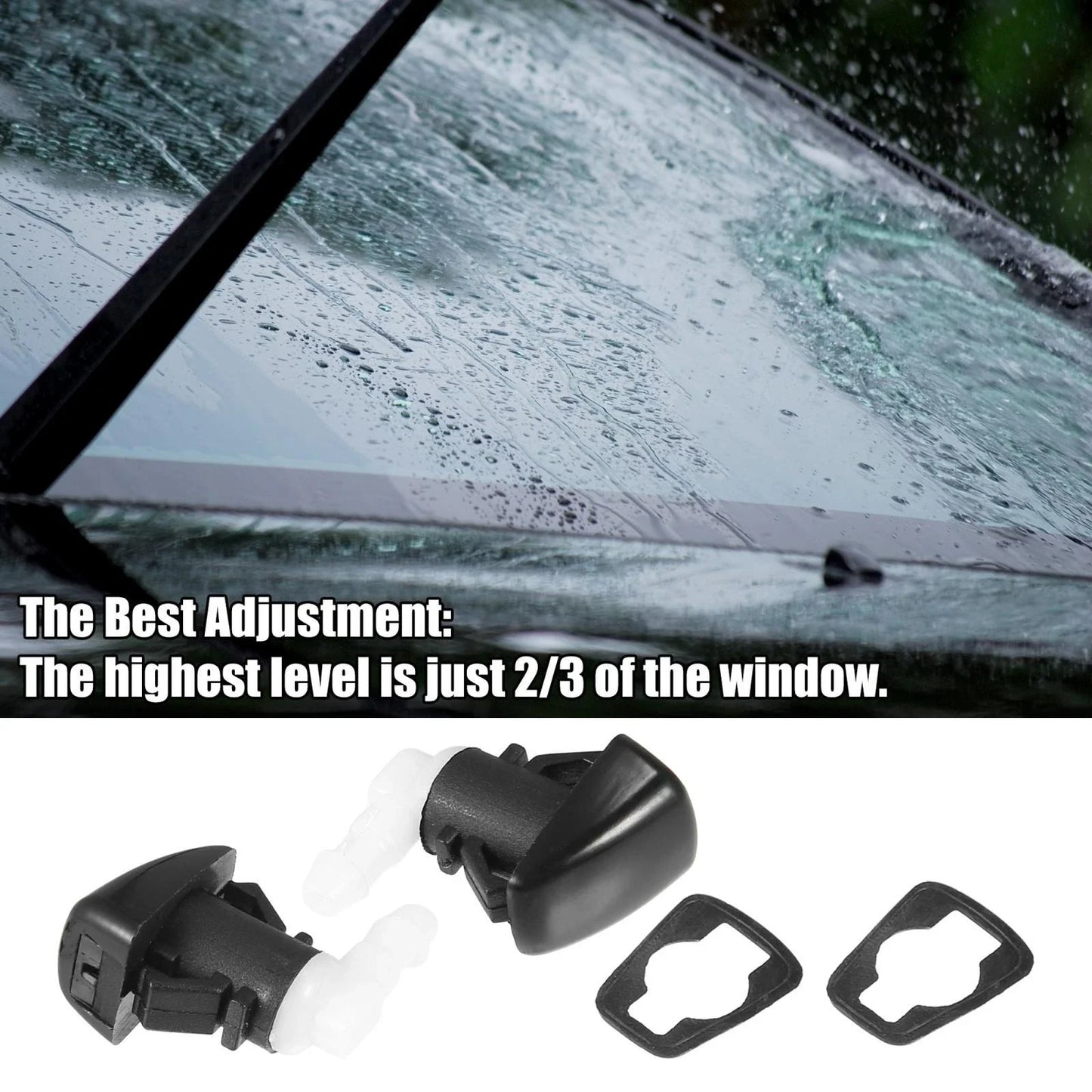 11pcs Front Windshield Washer Nozzle Kit for Dodge Durango (2011-2019)