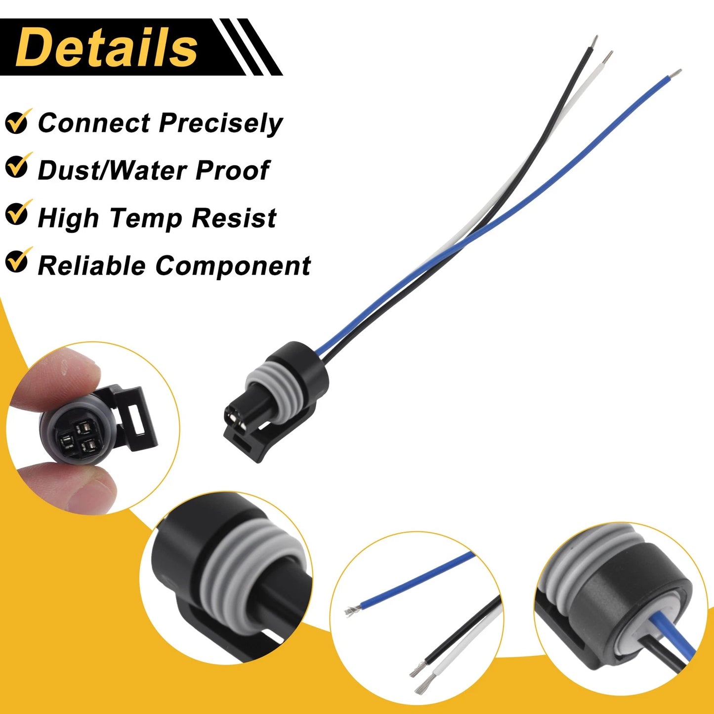 3 Pin Connector Plug for Chevrolet Corvette LS1/LS6 (1997–2004) No.12085247
