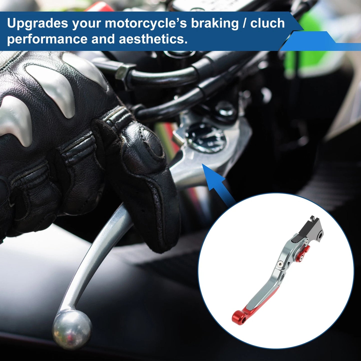 Short/Long Brake Clutch Levers for BMW G310R (2017–2021) Titanium Red End 1 Pair