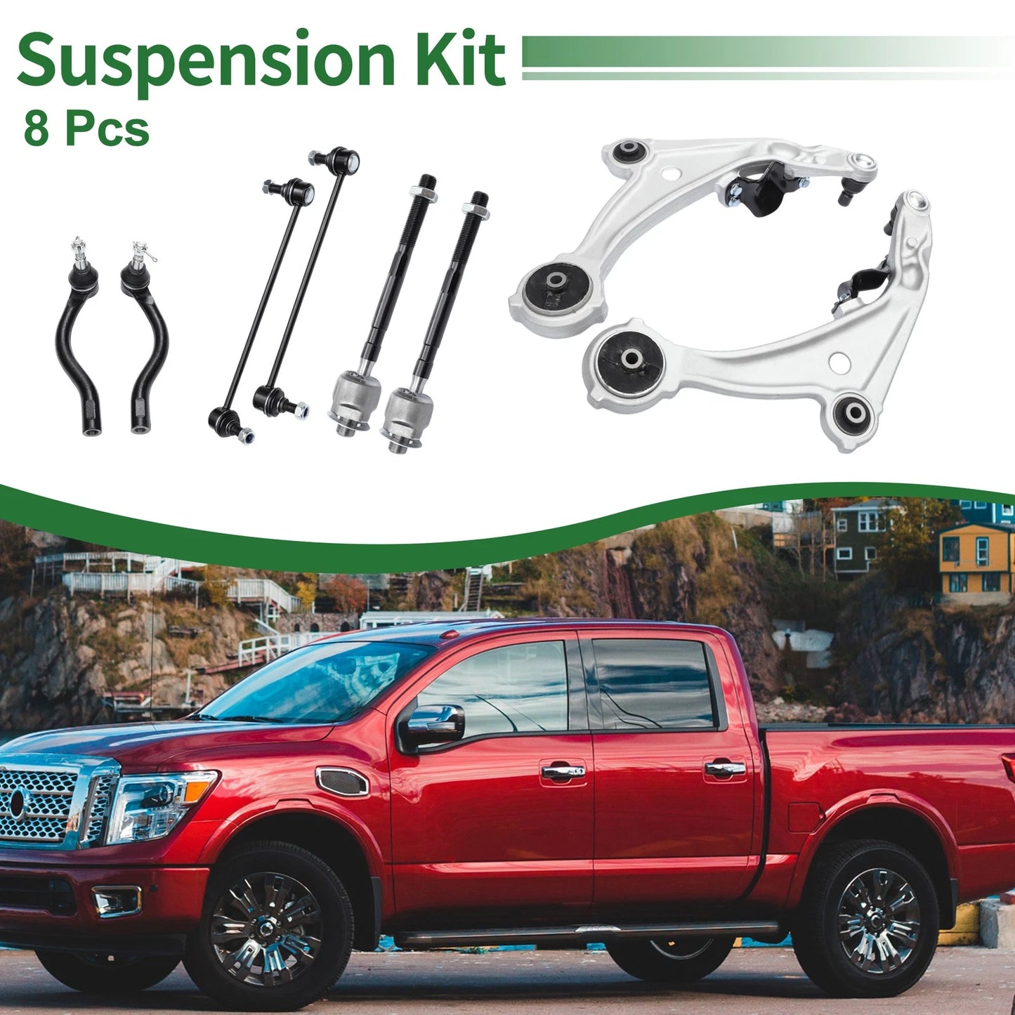 8pcs Front Suspension Control Arm Kit for Nissan Altima (No. ES800357/ES800358)