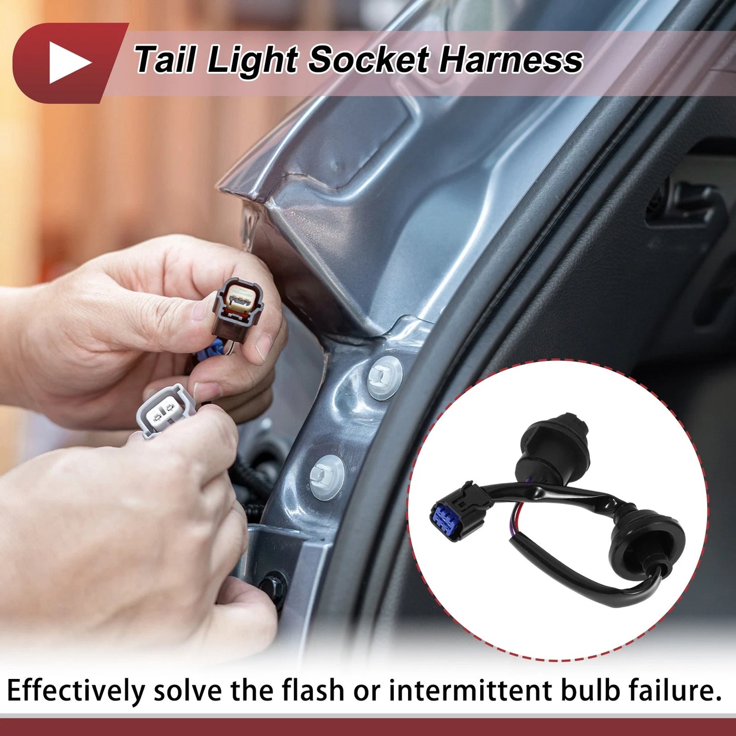 Tail Light Socket Wiring for Kia Forte (2019–2024) No. 92491M7000